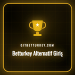 Betturkey alternatif giriş yöntemleri ve güvenli erişim ekranı.