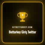 Betturkey giriş Twitter logosu ve güncel erişim linki ekranı.