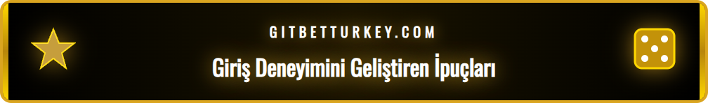 Betturkey girişi sonrası bonusları ve avantajları gösteren bir liste