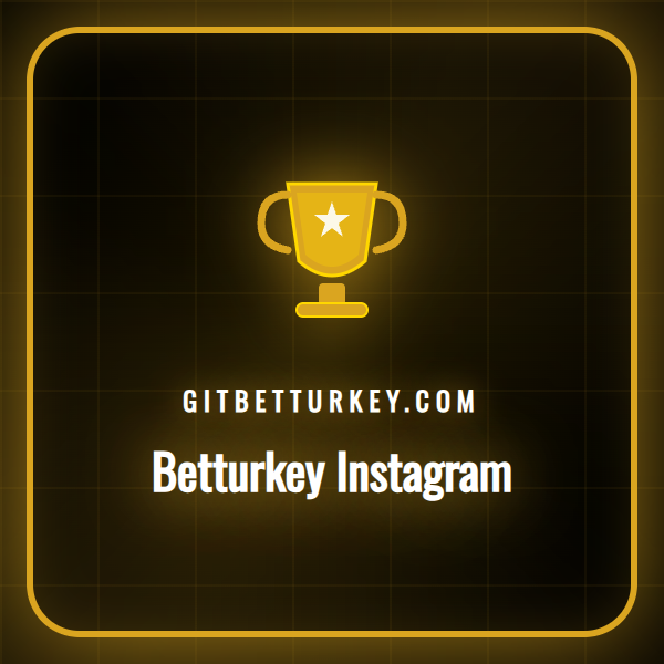Betturkey Instagram hesabı üzerinden güncel bilgilere erişim.