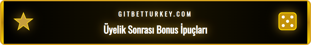 Betturkey kayıt sonrası bonusları ve avantajları hakkında ipuçları