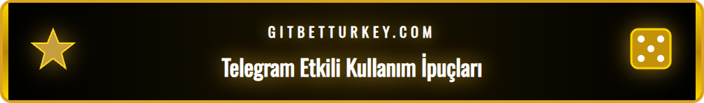 Betturkey Telegram kanalını kullanarak güncel bilgilere ulaşmak.